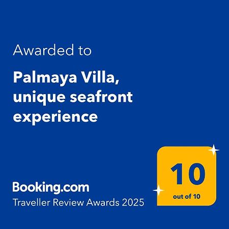 Palmaya Villa, Unique Seafront Experience Vagia  Ngoại thất bức ảnh