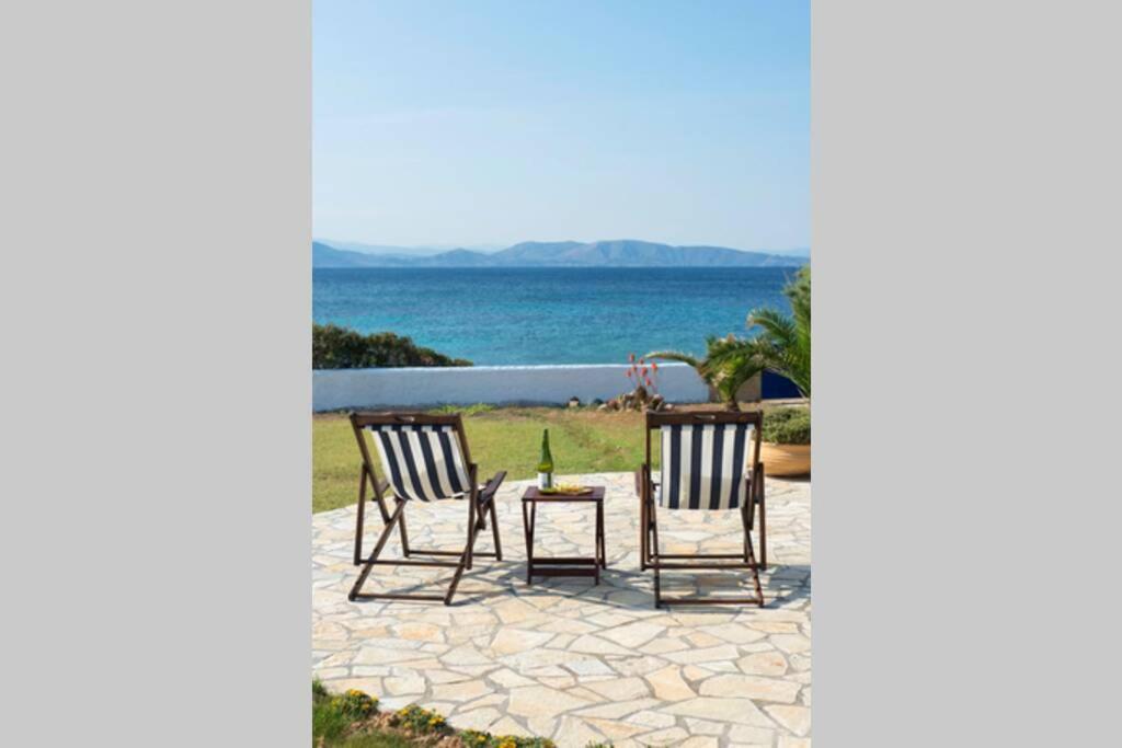 Palmaya Villa, Unique Seafront Experience Vagia  Ngoại thất bức ảnh